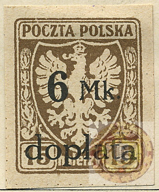 Poland-Regular Surcharged Stamps-1921-Scott-J35wm.jpg