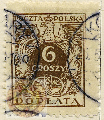 Poland-Regular Surcharged Stamps-1924-Scott-J71-wm.jpg