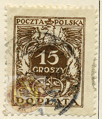 Poland-Regular Surcharged Stamps-1924-Scott-J73-wm.jpg