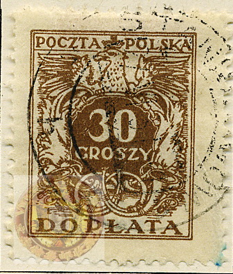 Poland-Regular Surcharged Stamps-1924-Scott-J76-wm.jpg