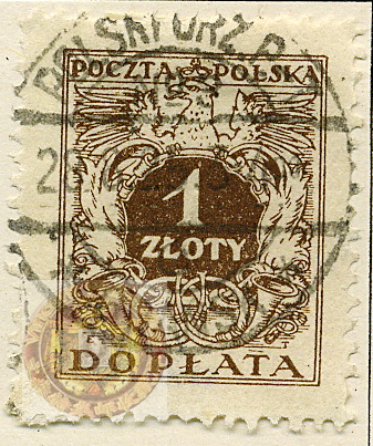 Poland-Regular Surcharged Stamps-1924-Scott-J79-wm.jpg