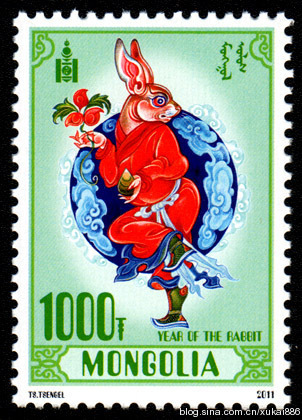 蒙古兔年邮票2011.jpg